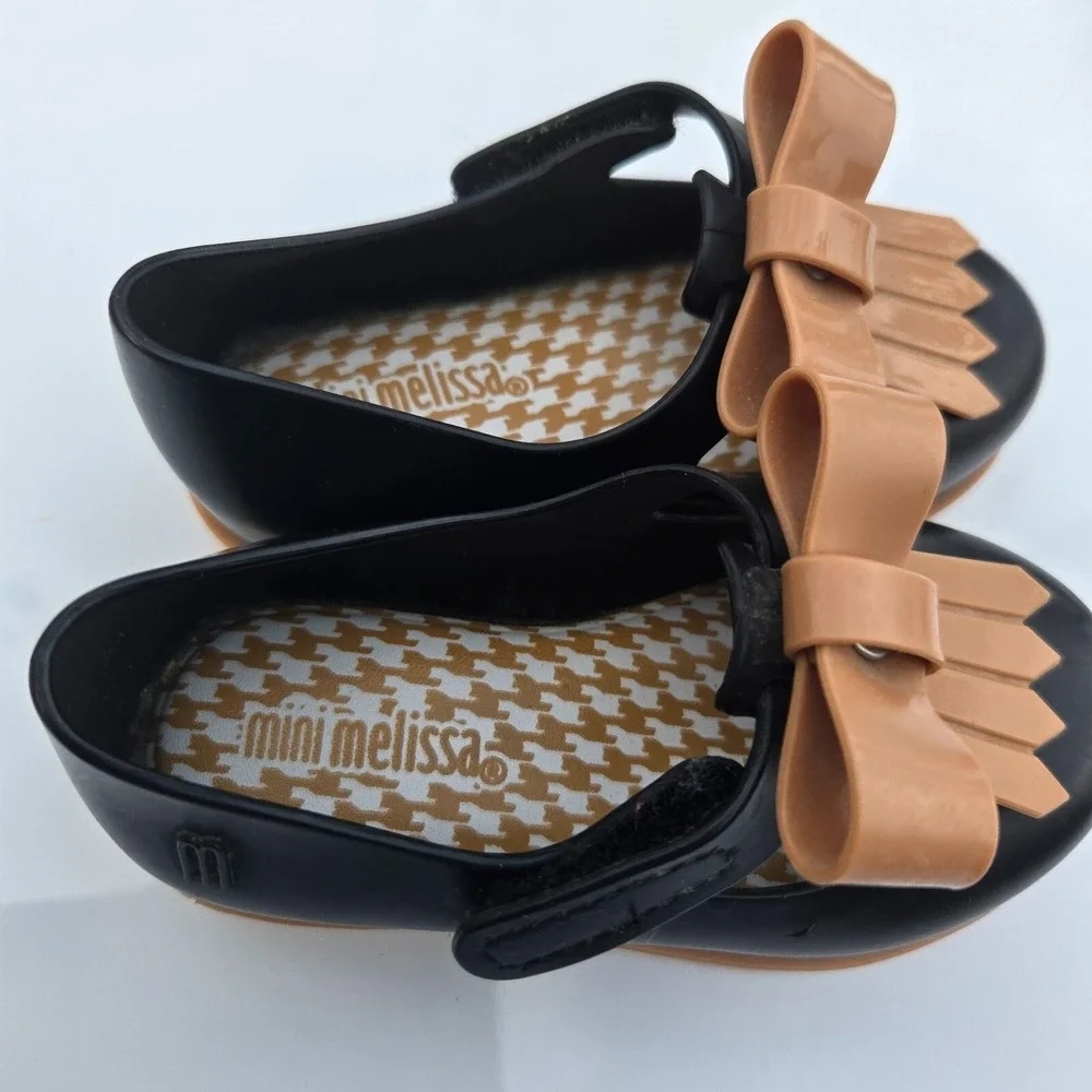 Mini Melissa Unisex-Child Mini Classic Baby‎ Ii Mary Jane Flat Size US 6